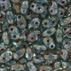 Matubo MiniDuo Beads 4x2.5mm Aquamarine - picasso